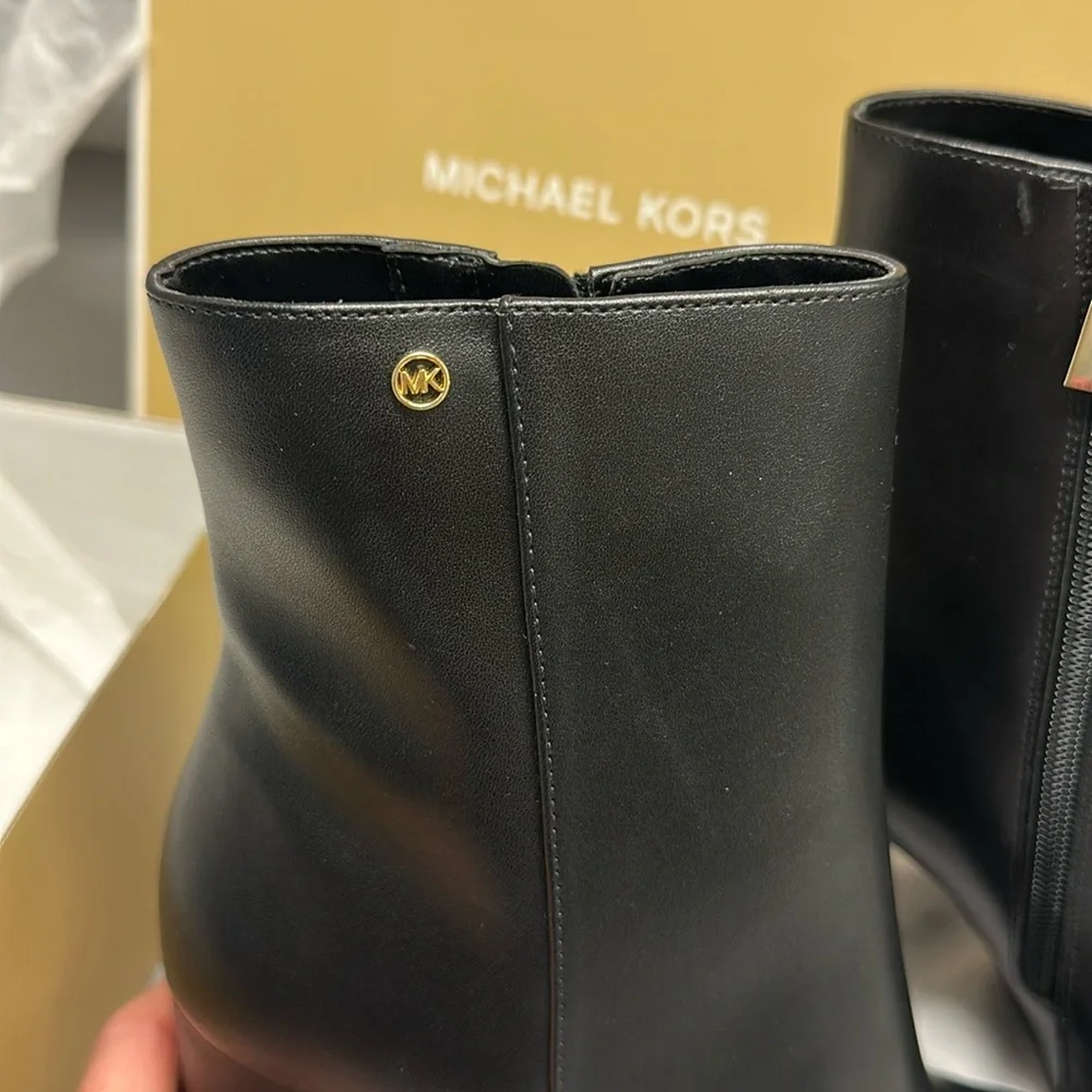 Michael Kors Black Heeled Boots - Picture 5 of 7